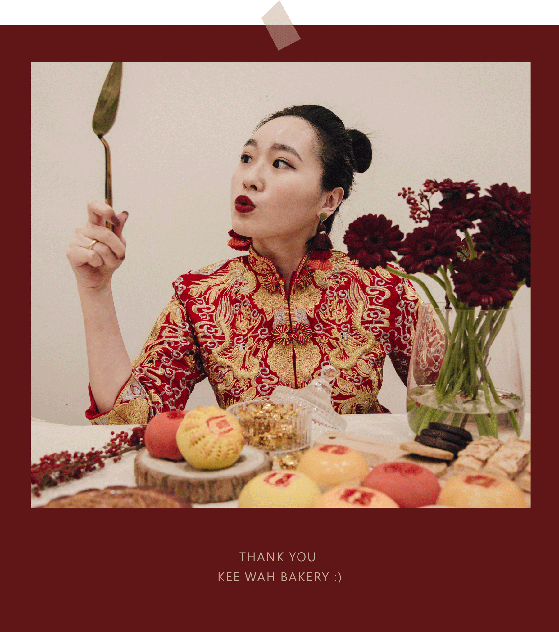 再次穿上龍鳳掛首次喜餅開箱獻給「香港80年奇華餅家」- 鹹甜交織而不膩的幸福喜餅 - 第26張圖